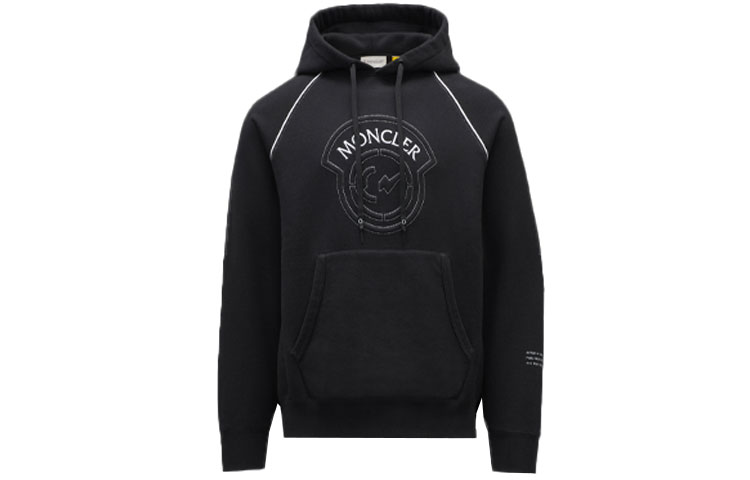 MONCLER GENIUS FRGMT Hiroshi Fujiwara Logo Embroidered Black Pullover Sweatshirt G209U8G00008809F4999 圖 2