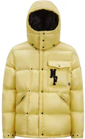 MONCLER GENIUS x FRGMT Hiroshi Fujiwara Logo Hooded Yellow Down Jacket Unisex. I209U1A00019M3078110 MONCLER GENIUS x FRGMT Hiroshi Fujiwara Logo Hooded Yellow Down Jacket Unisex. I209U1A00019M3078110
