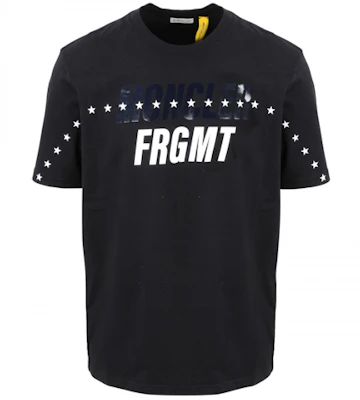 MONCLER GENIUS x FRGMT Hiroshi Fujiwara Logo Print Black T-Shirt. 8C000038392B999 Order MONCLER GENIUS x FRGMT Hiroshi Fujiwara Logo Print Black T-Shirt. 8C000038392B999