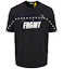 Order MONCLER GENIUS x FRGMT Hiroshi Fujiwara Logo Print Black T-Shirt. 8C000038392B999