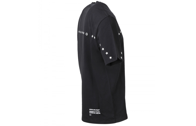 MONCLER GENIUS FRGMT Hiroshi Fujiwara Logo Print Black T-Shirt. 8C000038392B999 圖 4