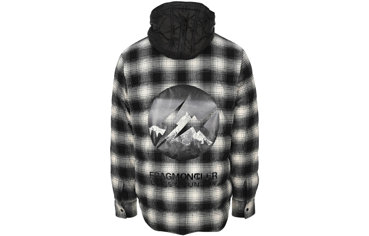 MONCLER GENIUS Hiroshi Fujiwara FRGMT Checkered Hooded Down Jacket Unisex 09U1B51310549XX990 圖 3