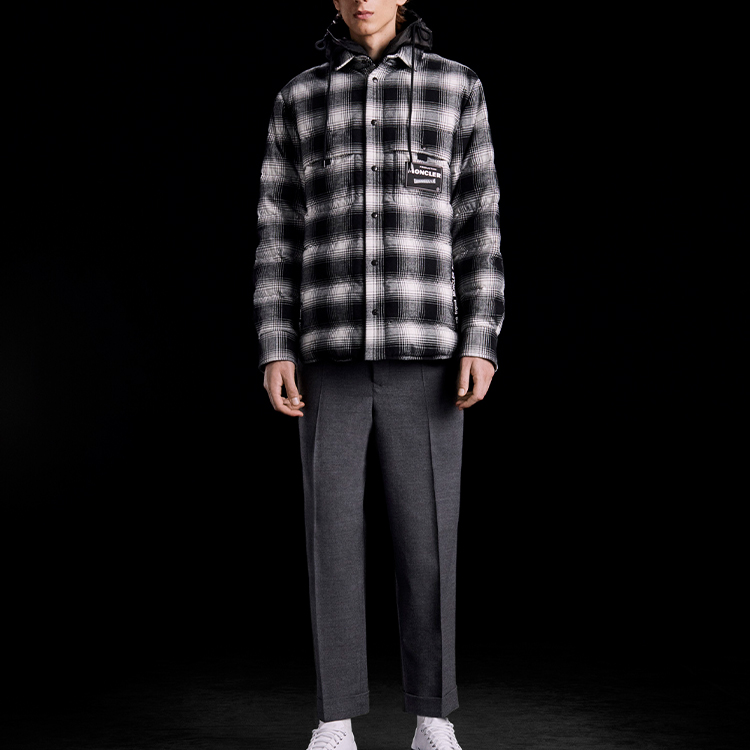 MONCLER GENIUS Hiroshi Fujiwara FRGMT Checkered Hooded Down Jacket Unisex 09U1B51310549XX990 圖 5
