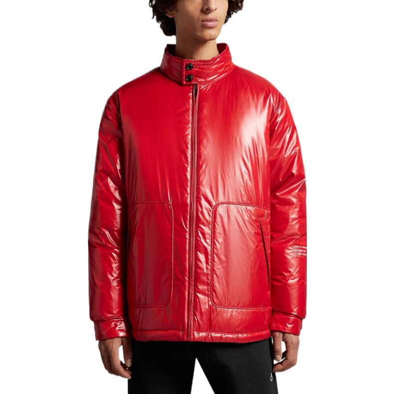 Shop MONCLER GENIUS x Hiroshi Fujiwara FRGMT 2022光面羽絨外套 紅色 H209U1A00004M214945R