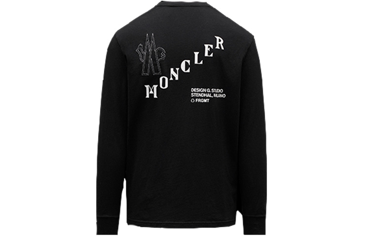 Order MONCLER GENIUS x 藤原浩 FRGMT 標誌棉質T恤 FW21 黑色短袖上衣 G209U8D000038392B999