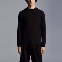 Lookbook モンクレール ジーニアス x 藤原ヒロシ FRGMT ロゴ コットンTシャツ FW21 ブラック G209U8D000038392B999