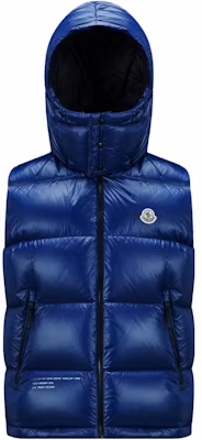 MONCLER GENIUS x 藤原浩FRGMT标志连帽羽绒马甲 男女蓝色. I209U1A00009M3078727 Buy MONCLER GENIUS x 藤原浩FRGMT标志连帽羽绒马甲 男女蓝色. I209U1A00009M3078727