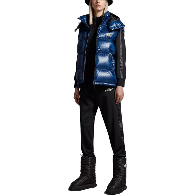 Purchase MONCLER GENIUS x 藤原浩FRGMT标志连帽羽绒马甲 男女蓝色. I209U1A00009M3078727