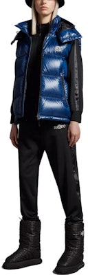 MONCLER GENIUS x 藤原浩FRGMT标志连帽羽绒马甲 男女蓝色. I209U1A00009M3078727 Purchase MONCLER GENIUS x 藤原浩FRGMT标志连帽羽绒马甲 男女蓝色. I209U1A00009M3078727