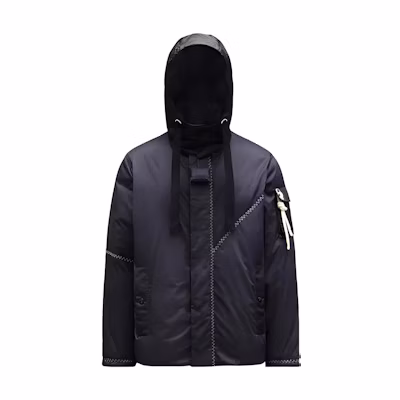 MONCLER GENIUS JW Anderson Albatross Navy Blue Hooded Embroidered Jacket Men. G109E1B51000M1148742
