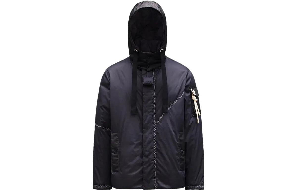 MONCLER GENIUS JW Anderson Albatross Navy Blue Hooded Embroidered Jacket Men. G109E1B51000M1148742 圖 2