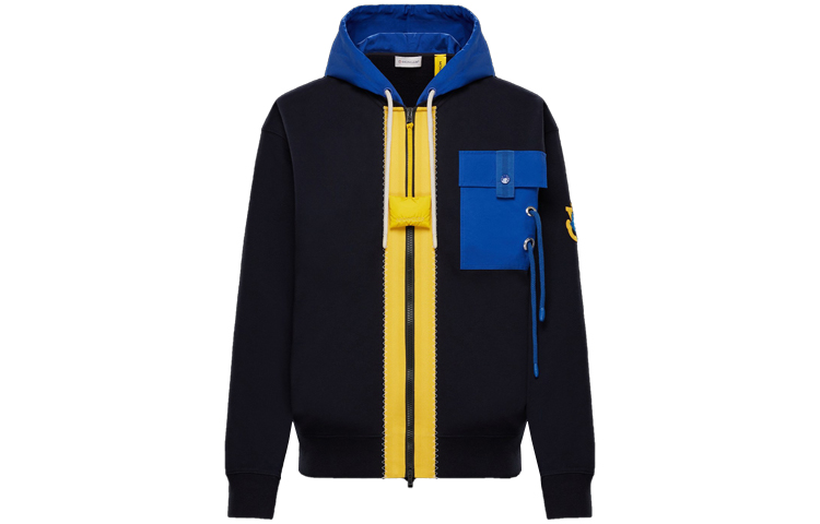 MONCLER GENIUS JW Anderson SS21 Patchwork Zip Hoodie Jacket Blue Unisex 09E8G00005M1166778 圖 2