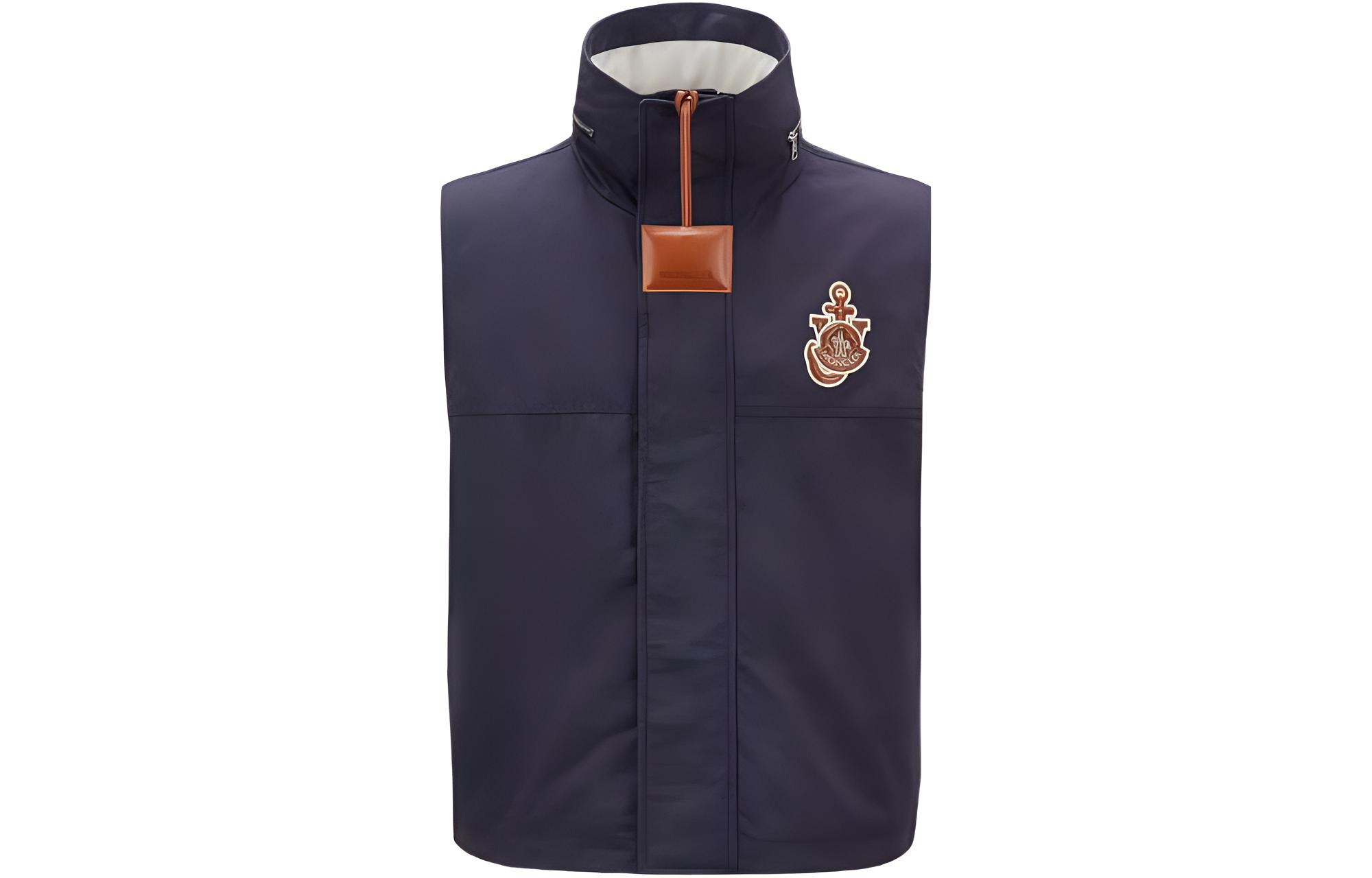 MONCLER GENIUS JW Anderson Unisex High-Neck Down Vest with Logo Patch. I109E1A00002M2721742
