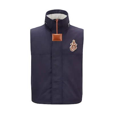 MONCLER GENIUS JW Anderson Unisex High-Neck Down Vest with Logo Patch. I109E1A00002M2721742