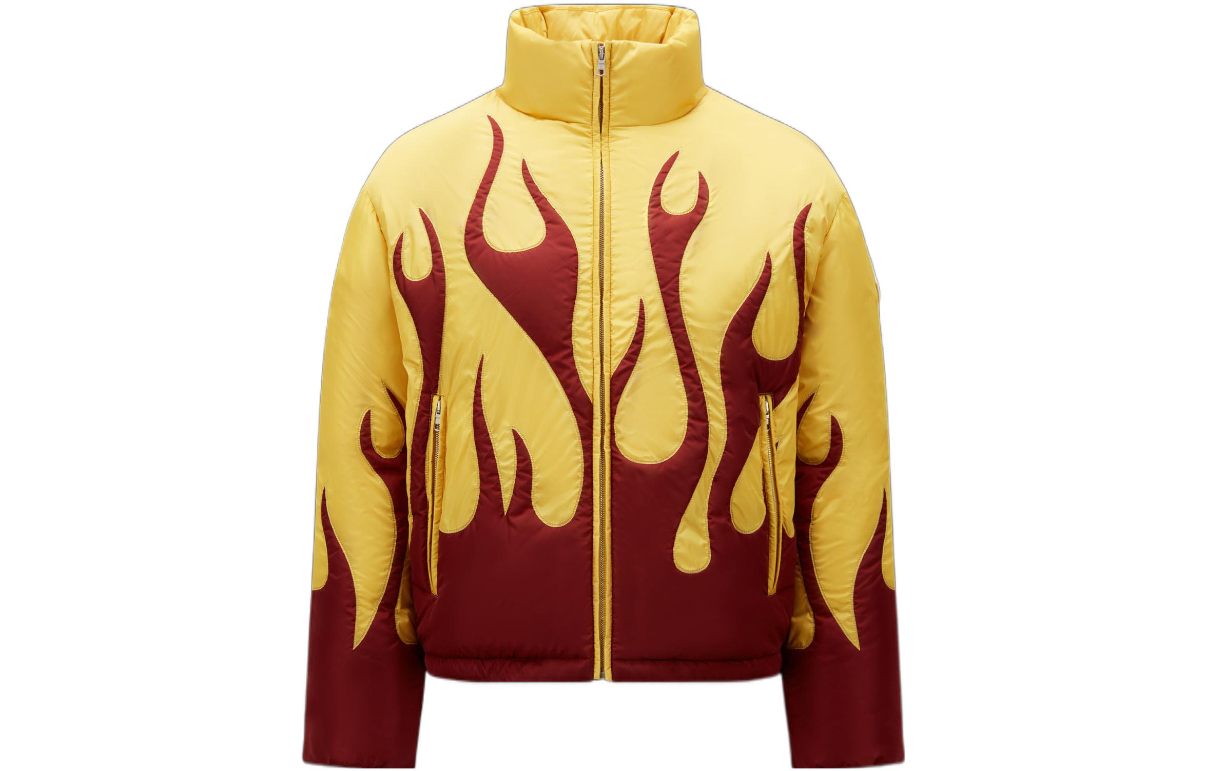 Order MONCLER GENIUS x Palm Angels 黃色火焰羽絨外套 冬季 情侶款 H209L1A00010M2540P14