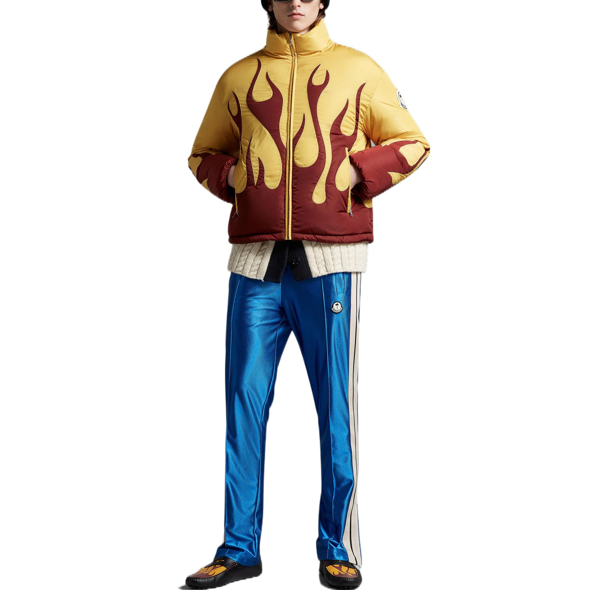 Lookbook MONCLER GENIUS x Palm Angels 黃色火焰羽絨外套 冬季 情侶款 H209L1A00010M2540P14