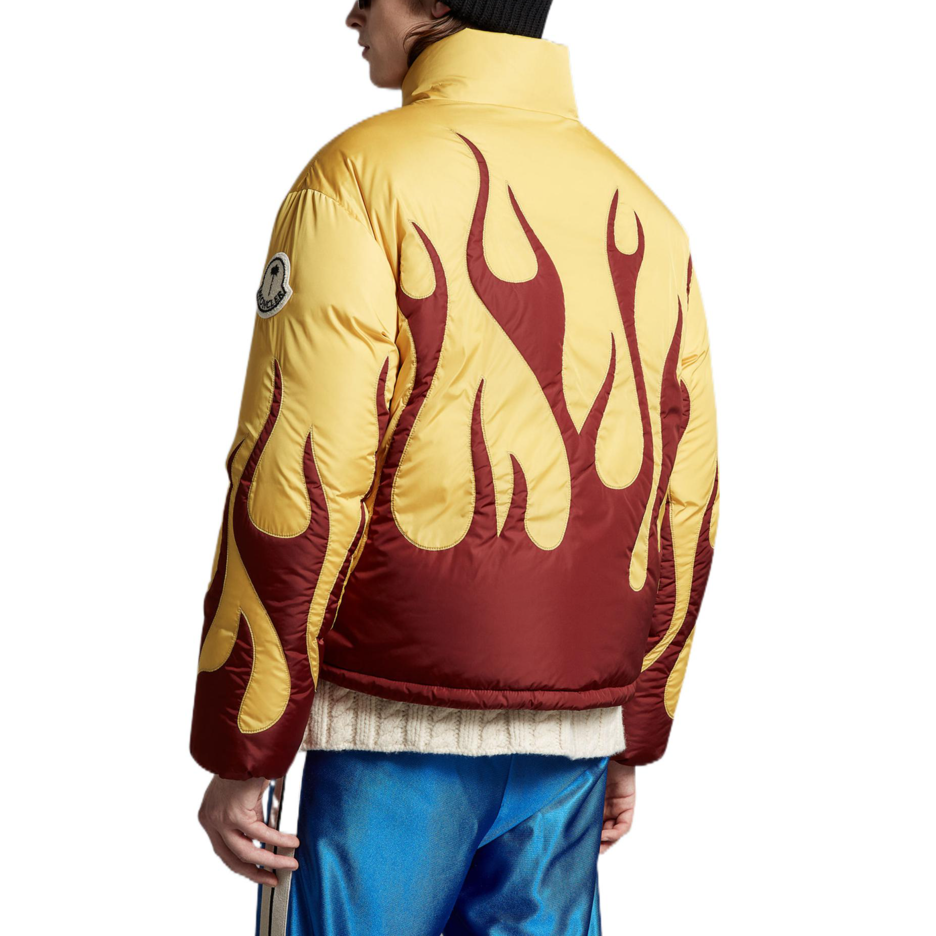 Purchase MONCLER GENIUS x Palm Angels 黃色火焰羽絨外套 冬季 情侶款 H209L1A00010M2540P14