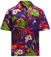 MONCLER GENIUS x PALM ANGELS FW21 Baden Hawaiian Print Purple Unisex Shirt G209L2F00002M1395650 MONCLER GENIUS x PALM ANGELS FW21 Baden Hawaiian Print Purple Unisex Shirt G209L2F00002M1395650