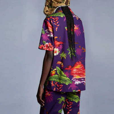 MONCLER GENIUS x PALM ANGELS FW21 巴登紫色夏威夷印花男女襯衫 G209L2F00002M1395650 Shop MONCLER GENIUS x PALM ANGELS FW21 巴登紫色夏威夷印花男女襯衫 G209L2F00002M1395650