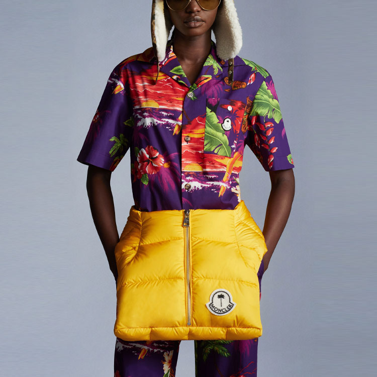 MONCLER GENIUS PALM ANGELS FW21 Baden Hawaiian Print Purple Unisex Shirt G209L2F00002M1395650 圖 5