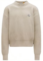 MONCLER GENIUS x Palm Angels FW21 Collab Ribbed Wool Sweater Unisex Silky White. G209L9C00002M1241034 MONCLER GENIUS x Palm Angels FW21 Collab Ribbed Wool Sweater Unisex Silky White. G209L9C00002M1241034