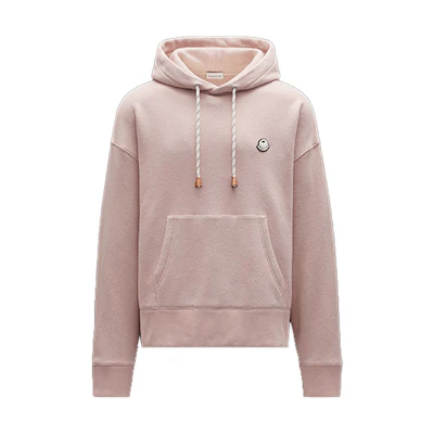 MONCLER GENIUS PALM ANGELS FW21 Pink Logo Hoodie Unisex. G209L8G00013899IA503