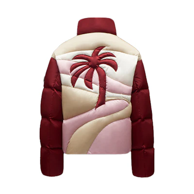 MONCLER GENIUS PALM ANGELS FW21 Red Palm Tree Puffer Jacket Unisex Winter G209L1A00013M1363439
