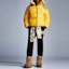 Shop MONCLER GENIUS x PALM ANGELS FW21 Jaket Musim Dingin Logo Ski Kuning. G209L1A00015M1352105