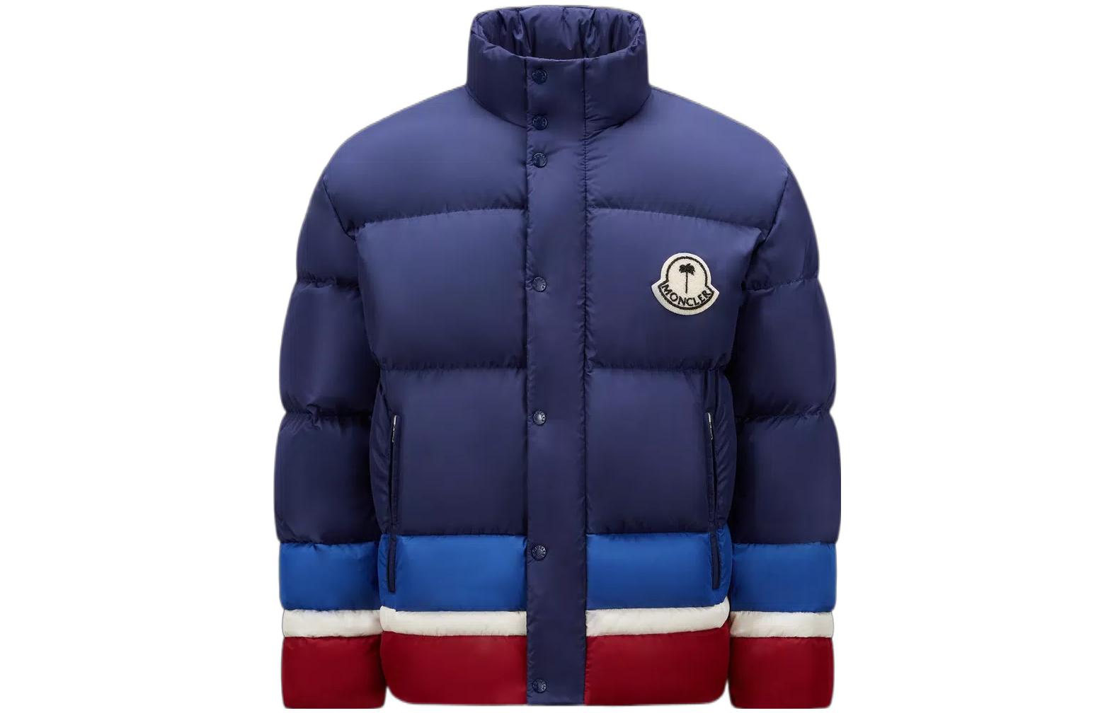 MONCLER GENIUS x PALM ANGELS FW22 Denneny Down Jacket Unisex Navy Blue H209L1A00009M2581P74