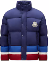 Order MONCLER GENIUS x PALM ANGELS FW22 Denneny Down Jacket Unisex Navy Blue H209L1A00009M2581P74