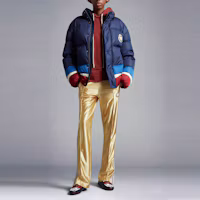 Lookbook MONCLER GENIUS x PALM ANGELS FW22 Denneny Down Jacket Unisex Navy Blue H209L1A00009M2581P74