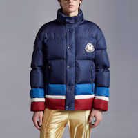 Purchase MONCLER GENIUS x PALM ANGELS FW22 Denneny Down Jacket Unisex Navy Blue H209L1A00009M2581P74