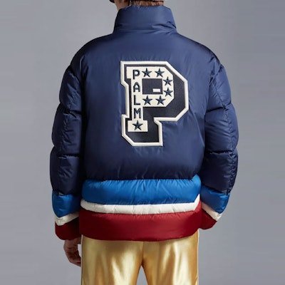 몽클레르 지니어스 x 팜엔젤스 FW22 데니 다운 자켓 유니섹스 네이비 블루 H209L1A00009M2581P74 Details for 몽클레르 지니어스 x 팜엔젤스 FW22 데니 다운 자켓 유니섹스 네이비 블루 H209L1A00009M2581P74