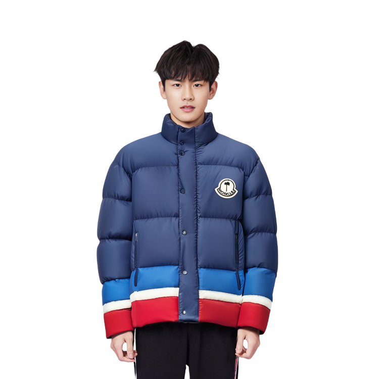 Sizing MONCLER GENIUS x PALM ANGELS FW22 Denneny Down Jacket Unisex Biru Navy H209L1A00009M2581P74