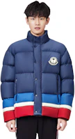 Sizing MONCLER GENIUS x PALM ANGELS FW22 Denneny Down Jacket Unisex Navy Blue H209L1A00009M2581P74