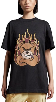 MONCLER GENIUS x PALM ANGELS FW22 Flame Anime Print Unisex Black Tee H209L8C00003M2511999 Lookbook MONCLER GENIUS x PALM ANGELS FW22 Flame Anime Print Unisex Black Tee H209L8C00003M2511999