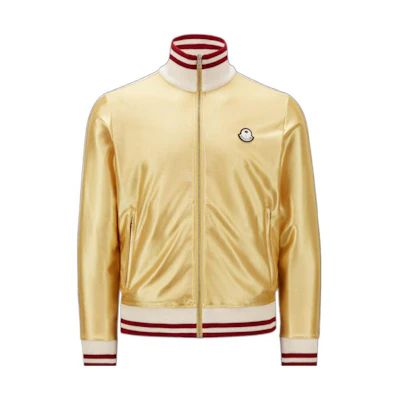 MONCLER GENIUS PALM ANGELS FW22 Glossy Logo Zip Jacket Yellow Unisex. H209L8G00002M2522135