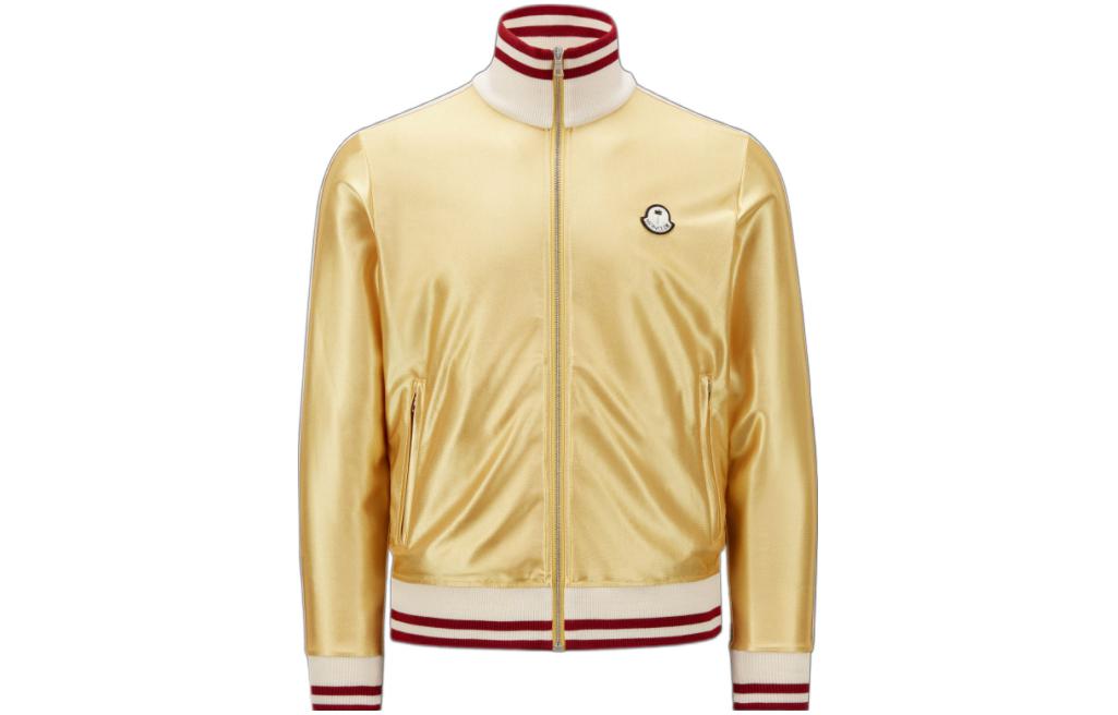 Order MONCLER GENIUS x PALM ANGELS FW22 Glossy Logo Zip Jacket Yellow Unisex. H209L8G00002M2522135