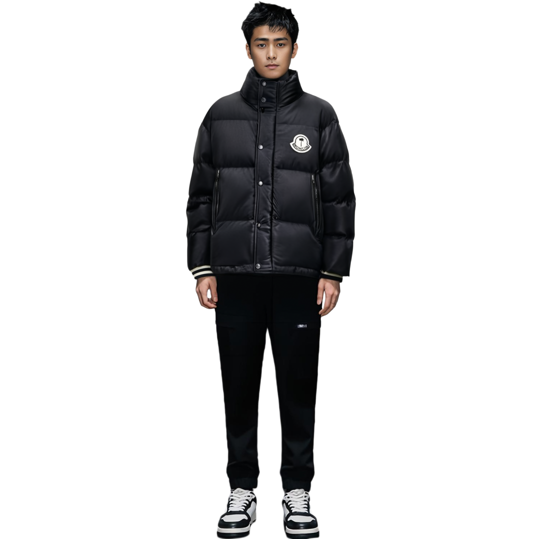 MONCLER GENIUS PALM ANGELS FW22 Keon Logo Puffer Jacket Unisex Black. H209L1A00001M2342999 圖 4