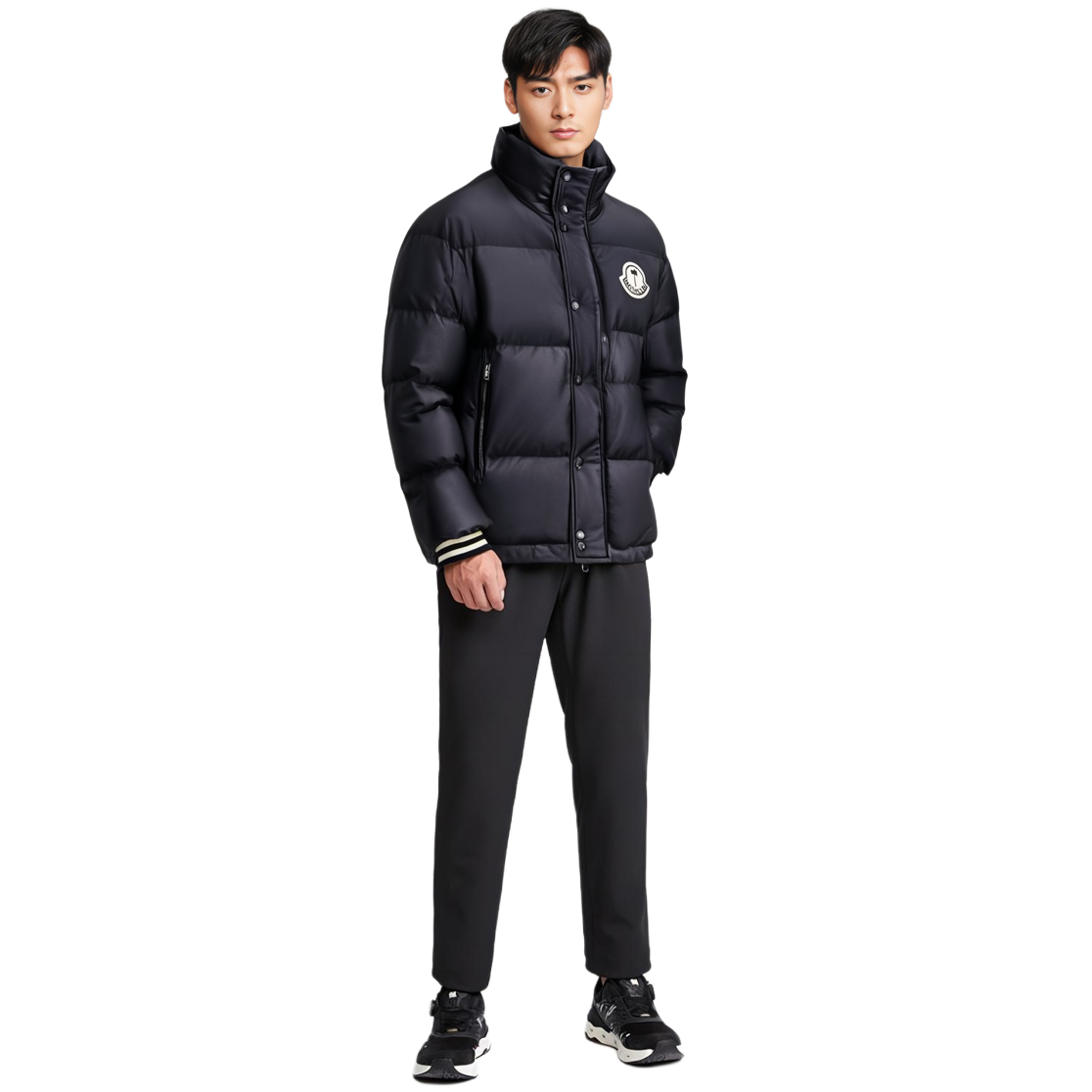 MONCLER GENIUS PALM ANGELS FW22 Keon Logo Puffer Jacket Unisex Black. H209L1A00001M2342999 圖 5
