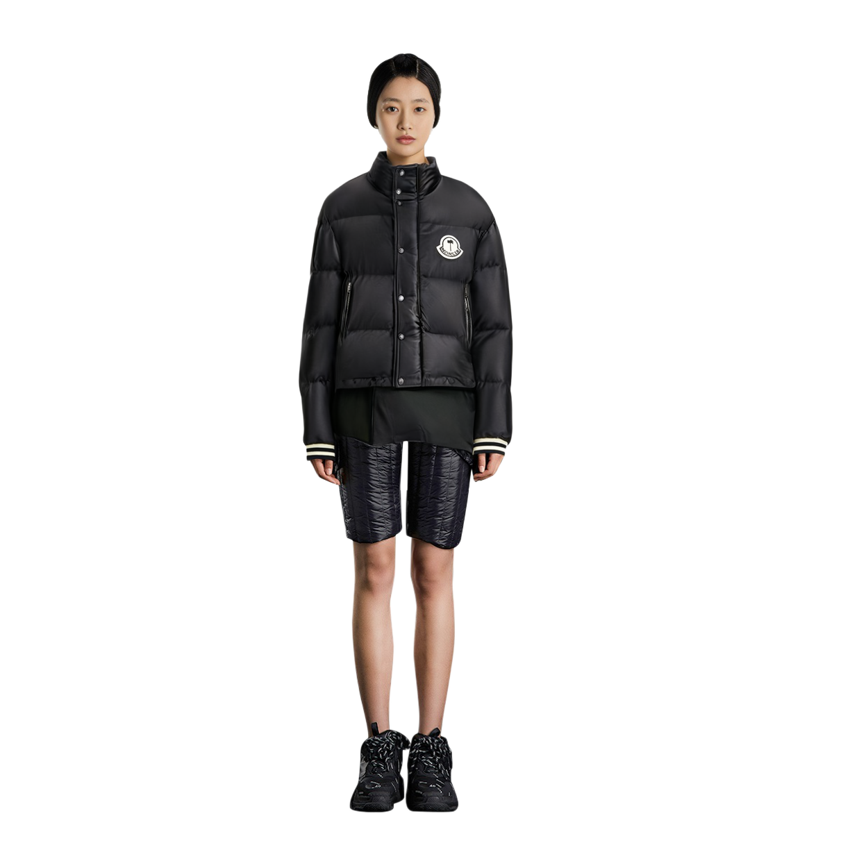MONCLER GENIUS PALM ANGELS FW22 Keon Logo Puffer Jacket Unisex Black. H209L1A00001M2342999 圖 6