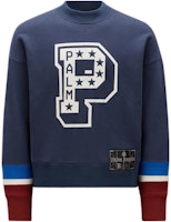 MONCLER GENIUS x Palm Angels FW22 Logo Print Sweatshirt Unisex Light Blue. H209L8G00011M2513730 MONCLER GENIUS x Palm Angels FW22 Logo Print Sweatshirt Unisex Light Blue. H209L8G00011M2513730