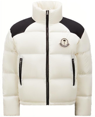 MONCLER GENIUS x PALM ANGELS FW22 Nevin米色拼色徽标连帽羽绒夹克. H209L1A00002M2341034 Buy MONCLER GENIUS x PALM ANGELS FW22 Nevin米色拼色徽标连帽羽绒夹克. H209L1A00002M2341034