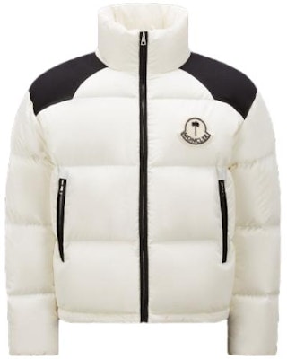 MONCLER GENIUS x PALM ANGELS FW22 Nevin米色拼色徽标连帽羽绒夹克. H209L1A00002M2341034 Order MONCLER GENIUS x PALM ANGELS FW22 Nevin米色拼色徽标连帽羽绒夹克. H209L1A00002M2341034