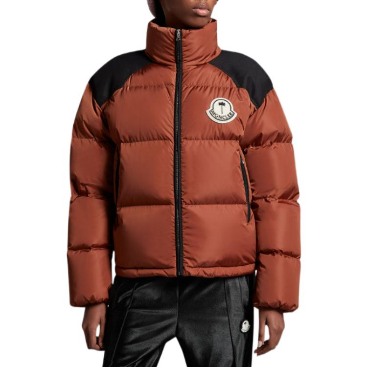 Lookbook MONCLER GENIUS x PALM ANGELS FW22 Nevin Jaket Quilted Coklat Uniseks. H209L1A00002M2341370