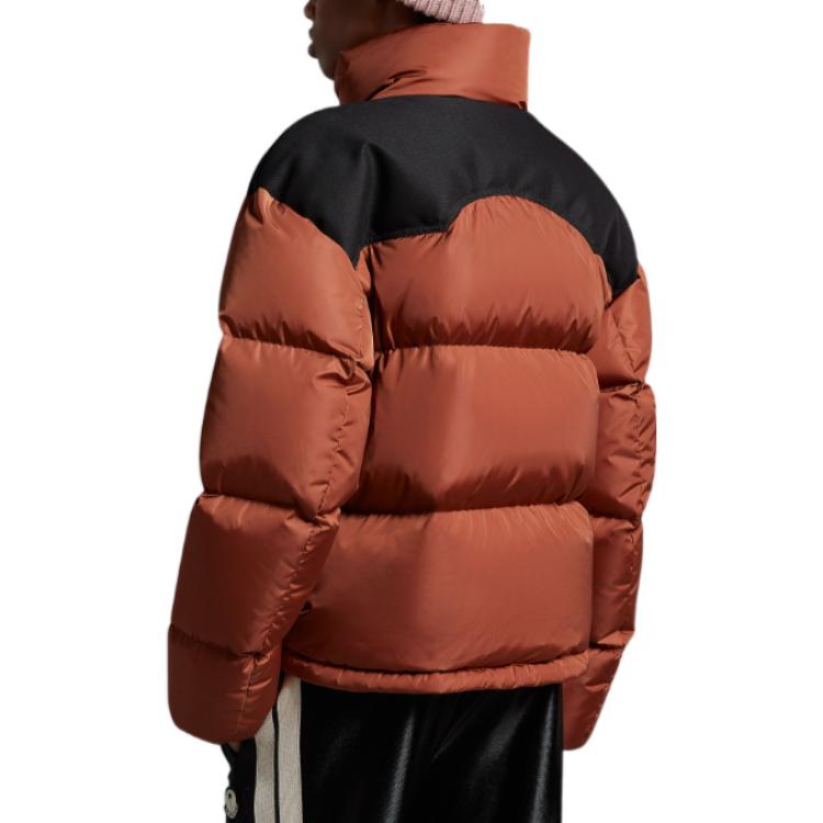 Shop MONCLER GENIUS x PALM ANGELS FW22 Nevin Jaket Quilted Coklat Uniseks. H209L1A00002M2341370