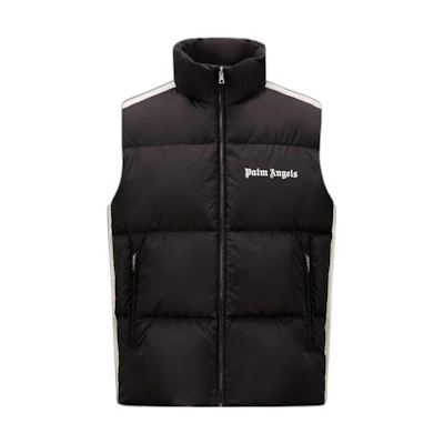 MONCLER GENIUS PALM ANGELS FW22 Rodman Logo Puffer Vest Unisex Black H209L1A00015M2563999