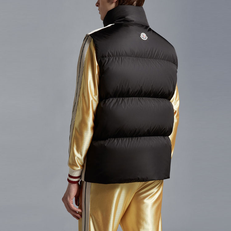 Purchase MONCLER GENIUS x PALM ANGELS FW22 Rodman 徽標羽絨背心 男女 黑色 H209L1A00015M2563999