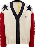 MONCLER GENIUS x PALM ANGELS FW22 Star Jacquard V-Neck Sweater Unisex. H209L9B00002M2346047 MONCLER GENIUS x PALM ANGELS FW22 Star Jacquard V-Neck Sweater Unisex. H209L9B00002M2346047