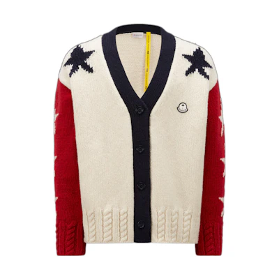 MONCLER GENIUS PALM ANGELS FW22 Star Jacquard V-Neck Sweater Unisex. H209L9B00002M2346047